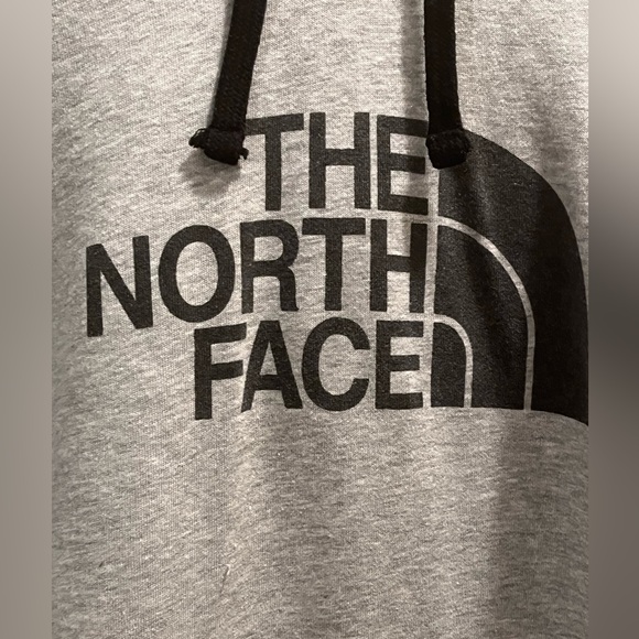 North Face Men’s Gray Hoodie with Black Logo. Men’s Large - Picture 2 of 8